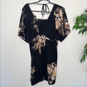 Molly Bracken Black Floral Dress